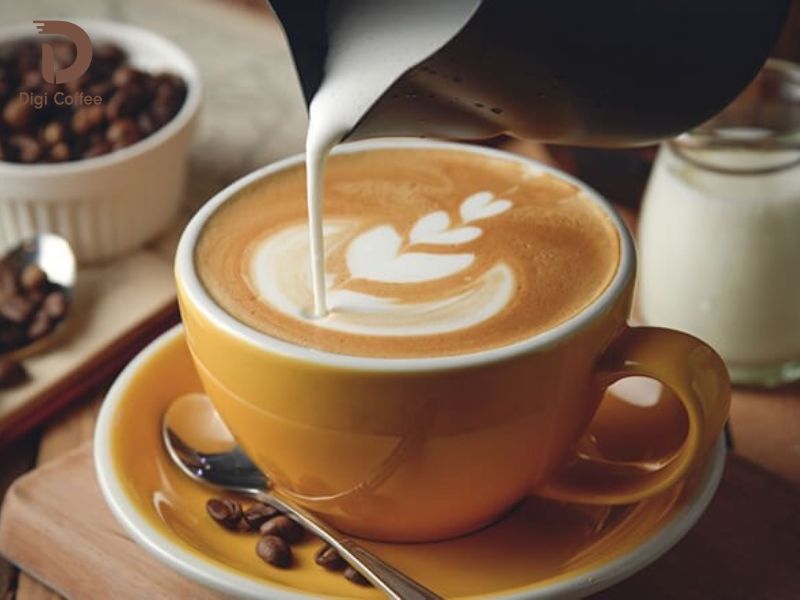 Ly cafe latte thơm ngon béo ngậy tại nhà